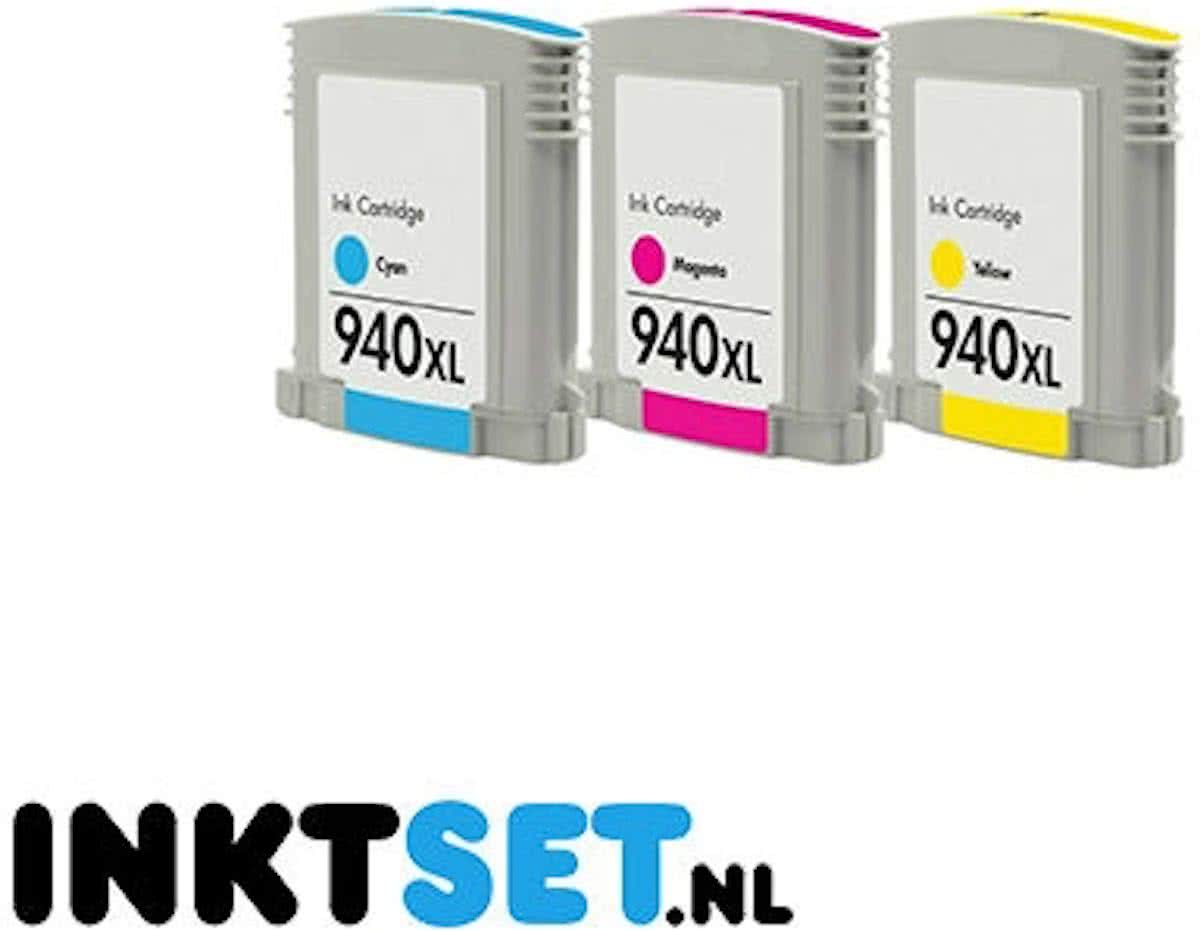 Jamos - Inktcartridge / Alternatief voor de HP 940 Kleuren CMY Set