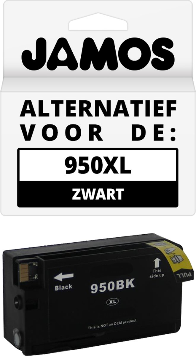 Jamos - Inktcartridge / Alternatief voor de HP 950XL Zwart