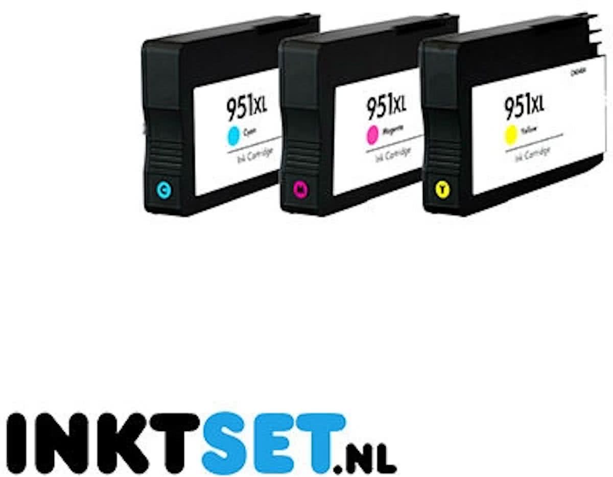 Jamos - Inktcartridge / Alternatief voor de HP 951 Kleuren CMY Set