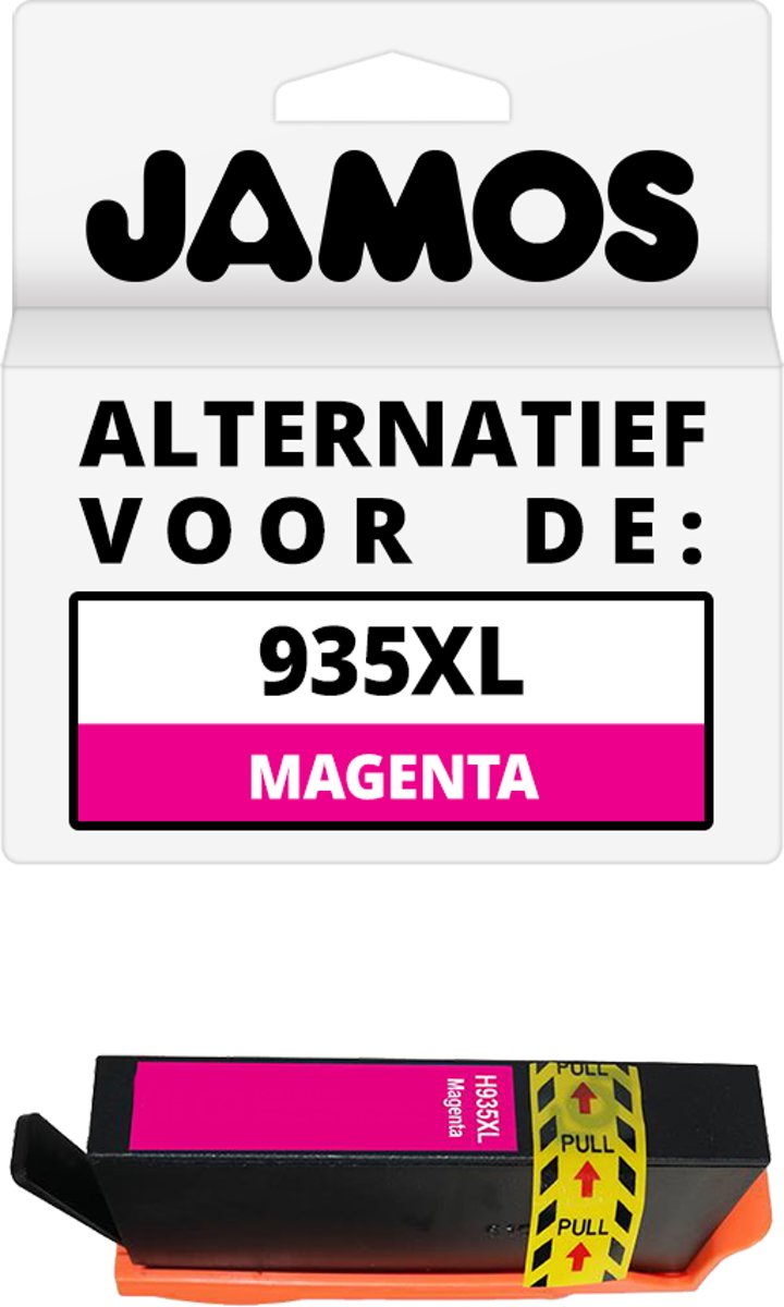 Jamos - Inktcartridge/ alternatief voor de 935XL Magenta vervanger voor de HP 935XL Magenta