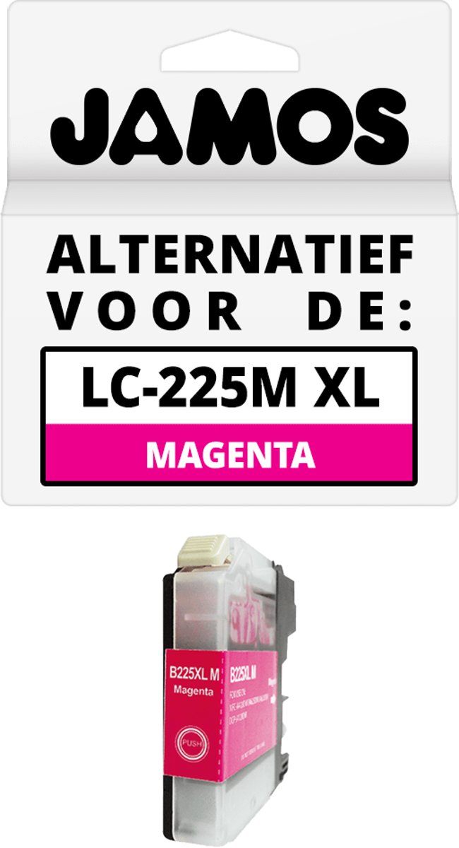 Jamos - Inktcartridge/ alternatief voor de Brother LC-225M XL Magenta