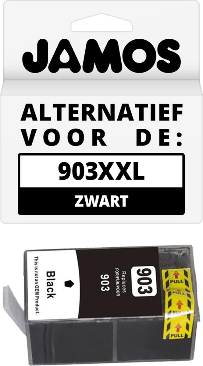 Jamos - Inktcartridge/ alternatief voor de HP 903XXL Zwart