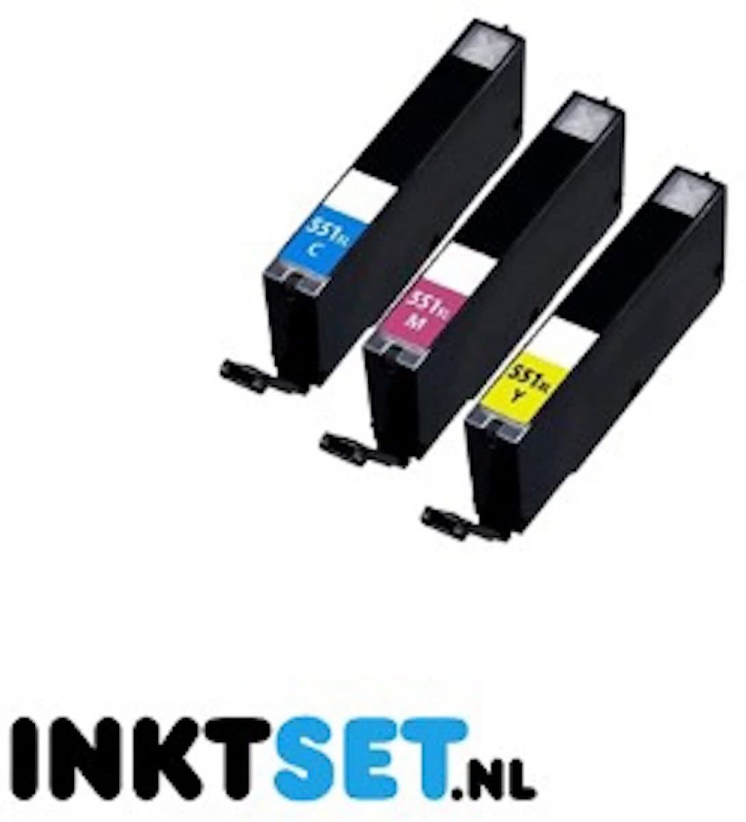 Jamos - Inktcartridges / Alternatief voor de Canon CLI-551XL CMY Kleuren Set