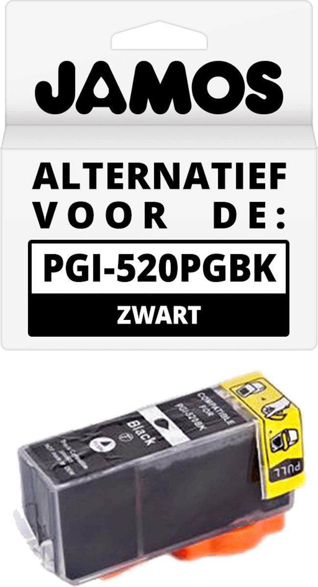 Jamos - Inktcartridges / Alternatief voor de Canon PGI-520PGBK Zwart