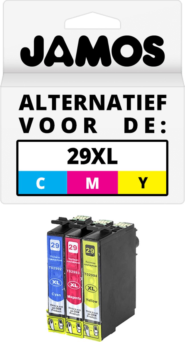 Jamos - Inktcartridges / Alternatief voor de Epson 29XL CMY Kleuren Set