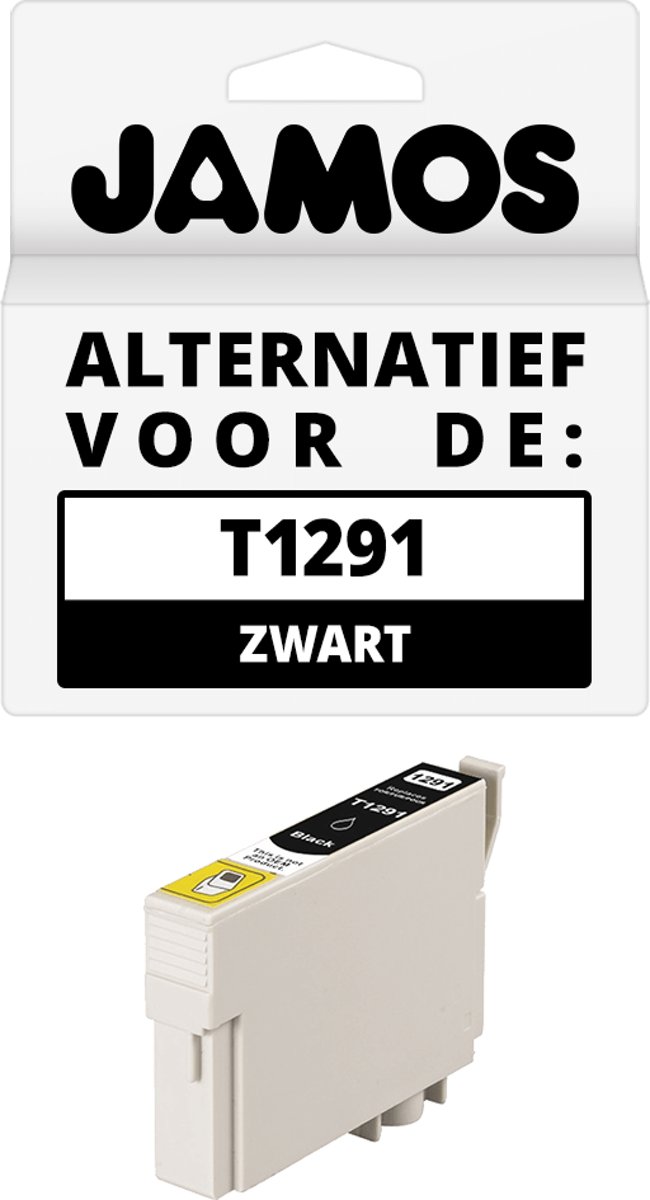 Jamos - Inktcartridges / Alternatief voor de Epson T1291 Zwart