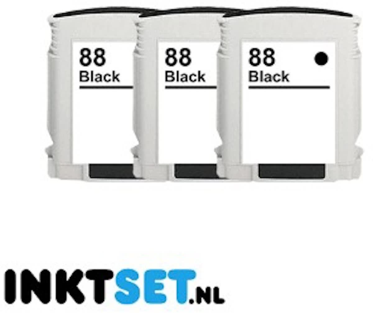 Jamos - Inktcartridges / Alternatief voor de HP 88XL Zwart 3-pack