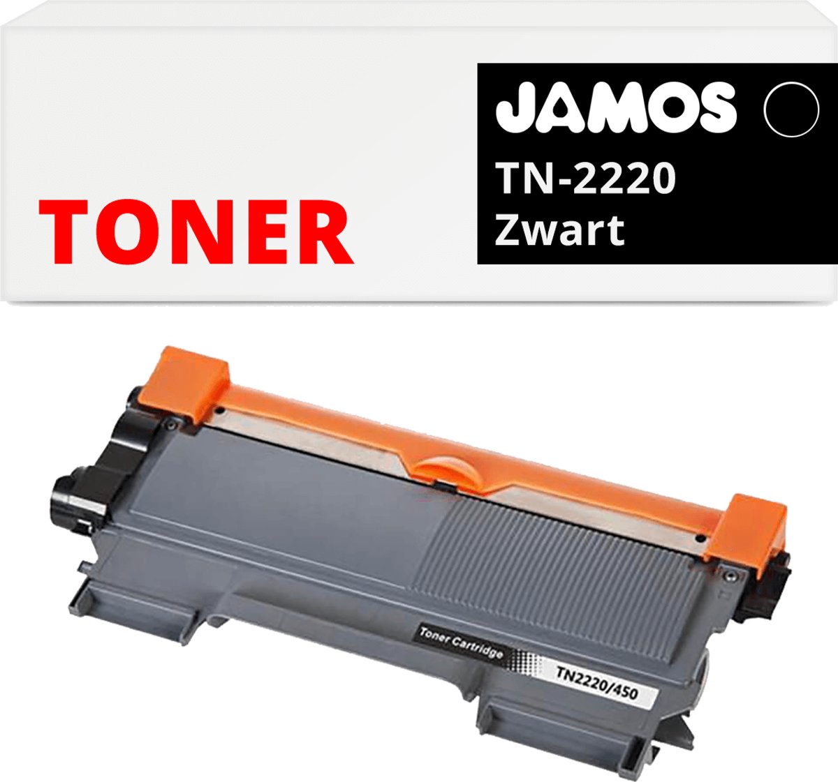 Jamos - Tonercartridge / Alternatief voor de Brother TN-2220 Toner Zwart