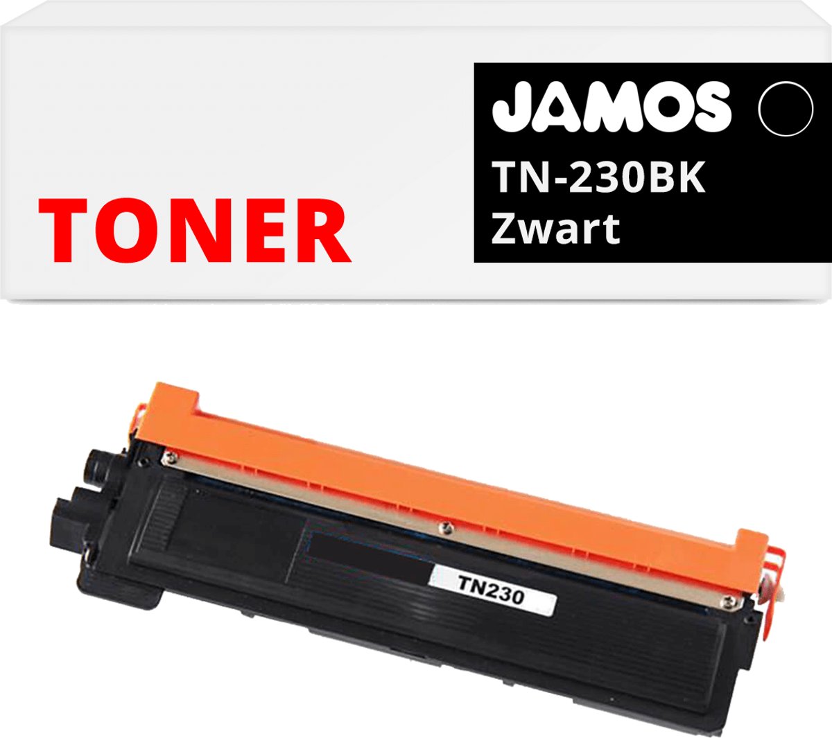 Jamos - Tonercartridge / Alternatief voor de Brother TN-230BK Toner Zwart