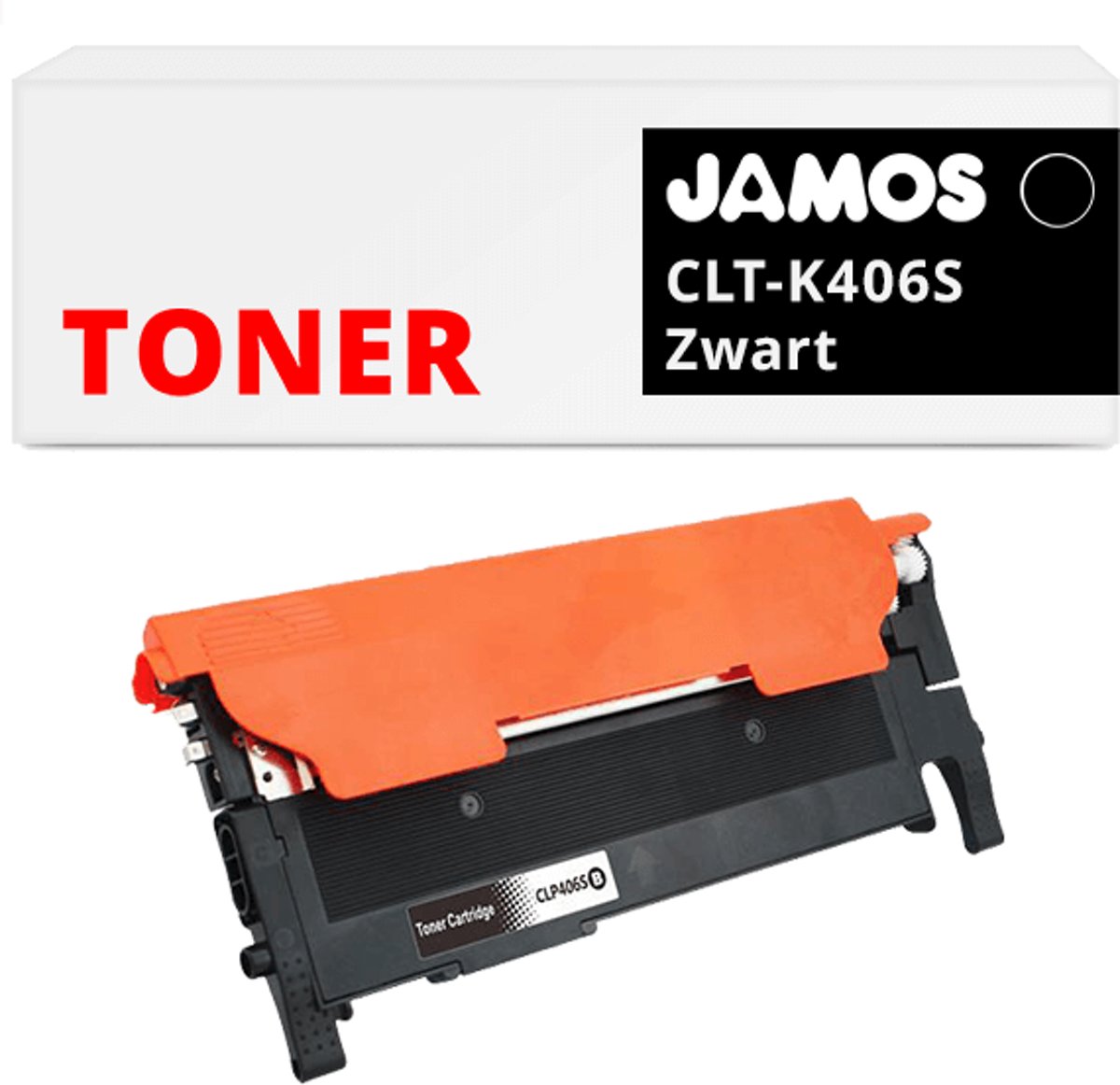 Jamos - Tonercartridge / Alternatief voor de CLT-K406S Toner Zwart