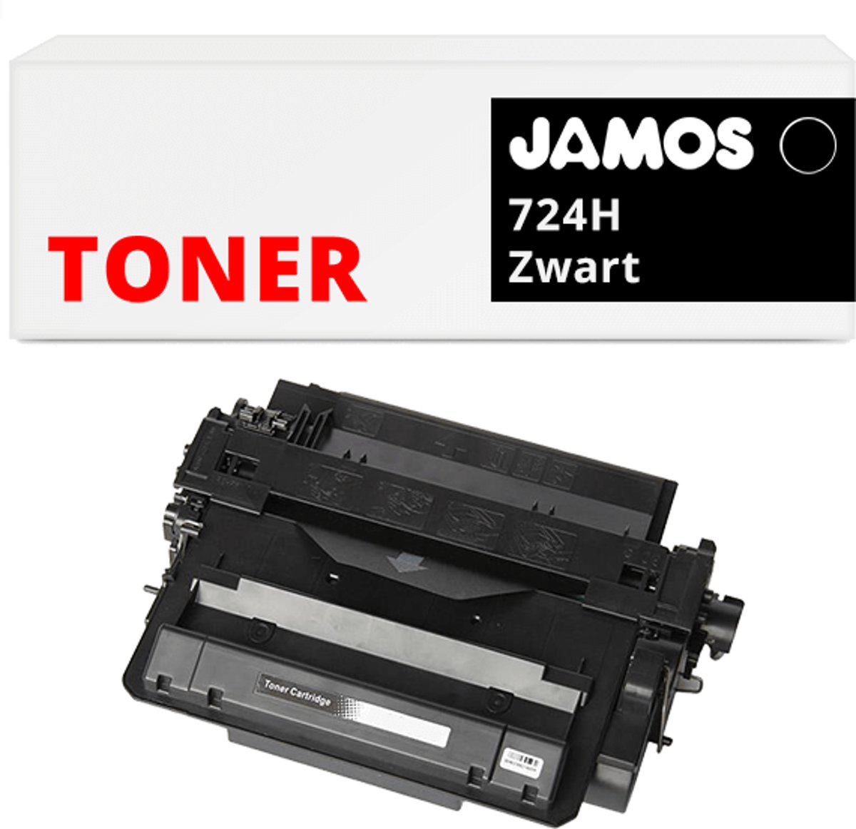 Jamos - Tonercartridge / Alternatief voor de Canon 724H Toner Zwart