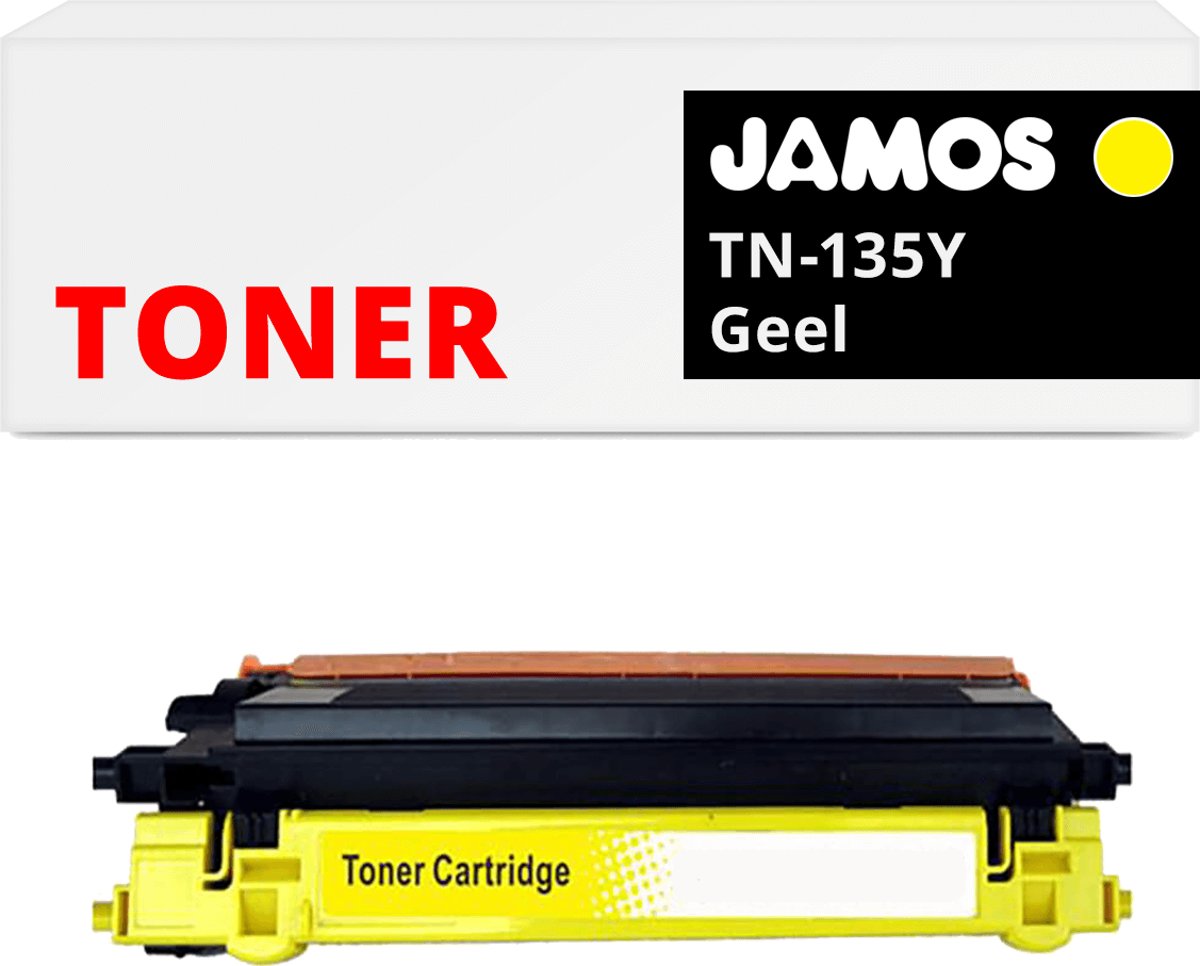 Jamos - tonercartridge / alternatief voor de Brother TN-135Y Geel