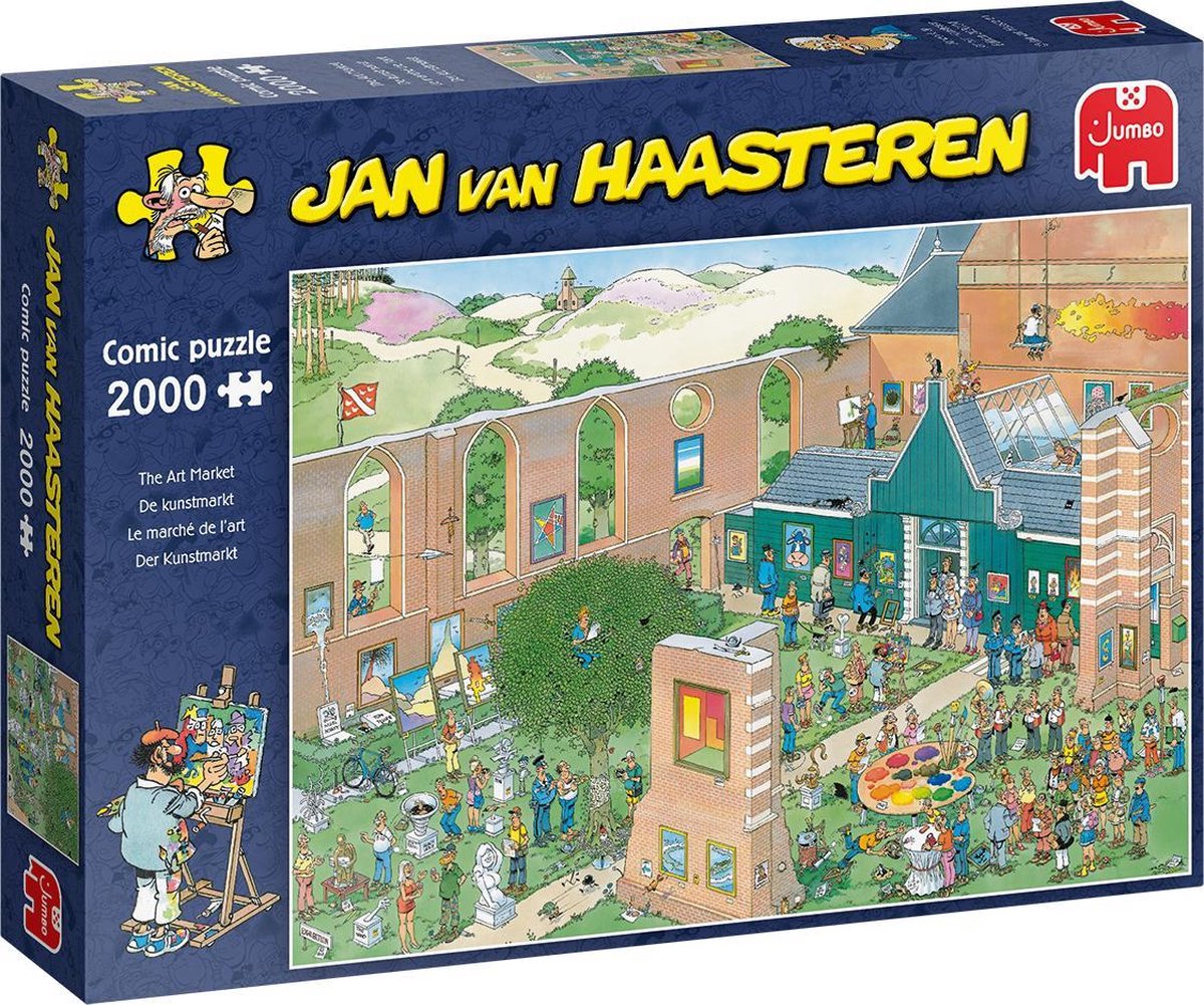 Jan van Haasteren - puzzel duo - bomvol bad - de kunstmarkt