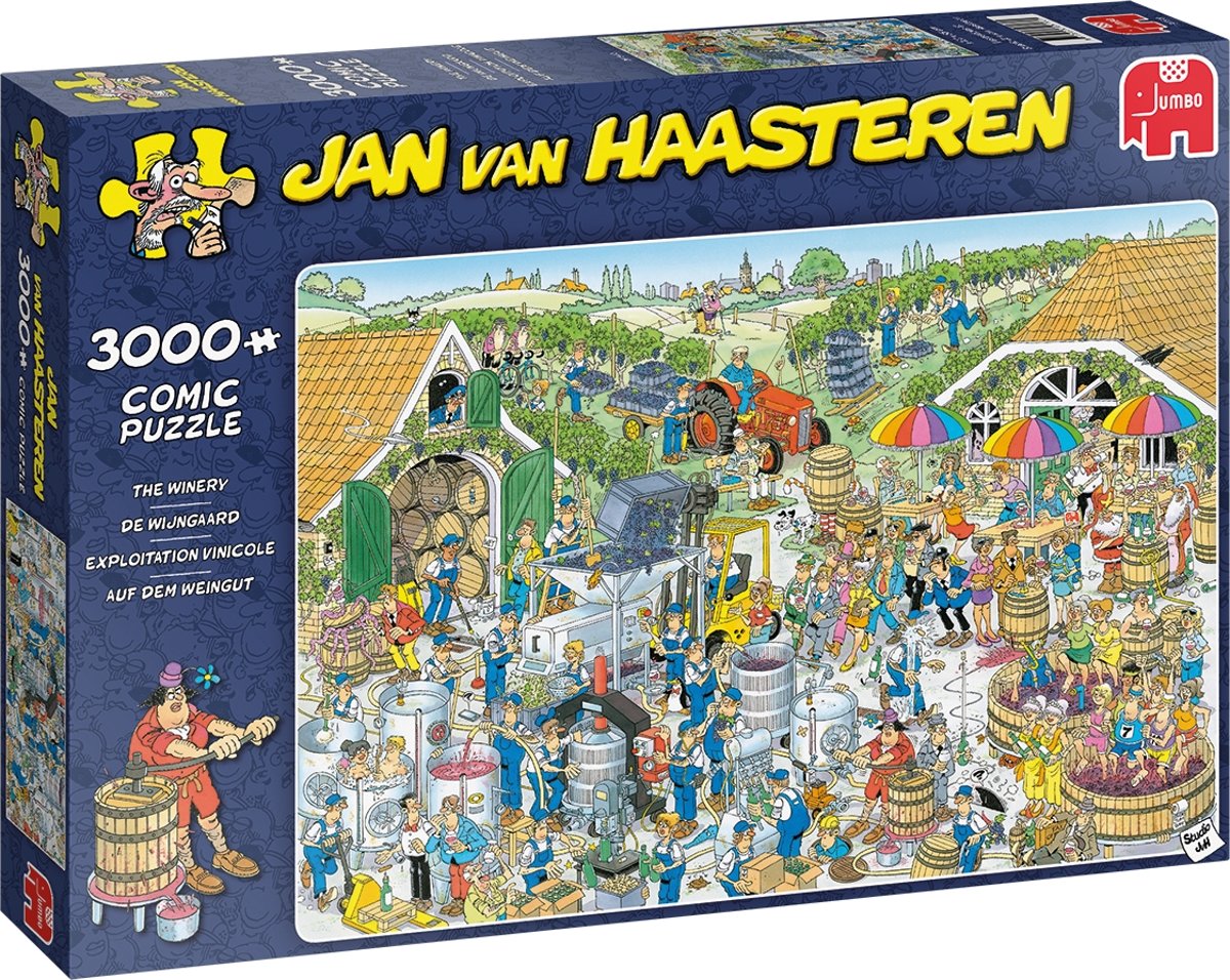 Jan van Haasteren De Wijnmakerij Legpuzzel 3000 Stukjes