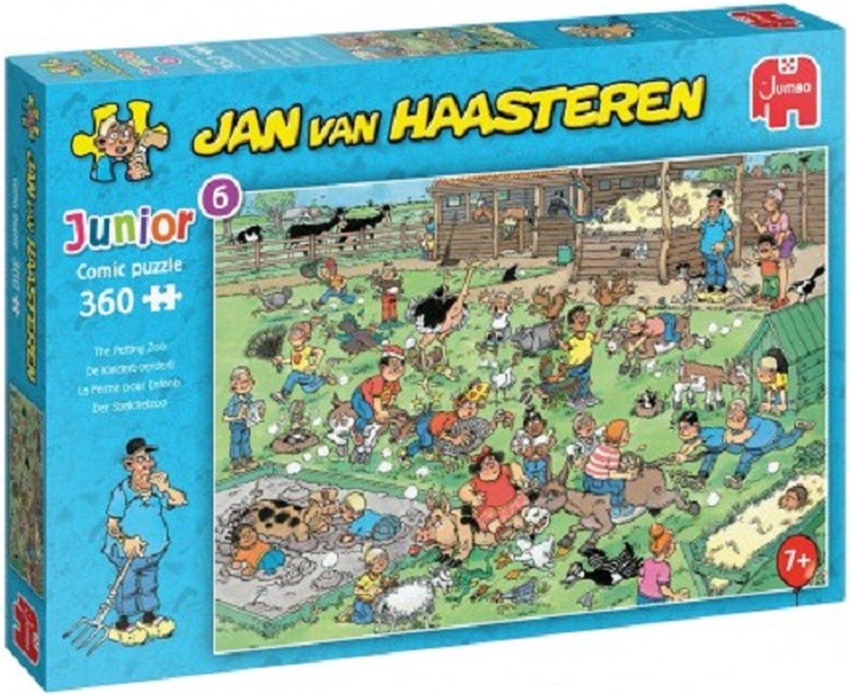 Jan van Haasteren Junior De Kinderboerderij puzzel - 360 stukjes - Kinderpuzzel