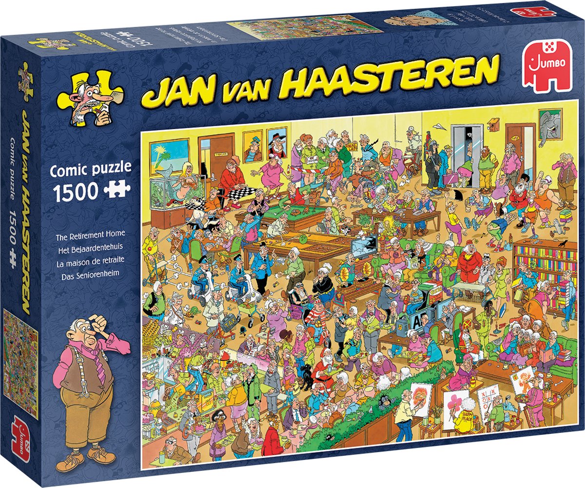 Jan van Haasteren het Bejaardentehuis 1500 stukjes - Legpuzzel