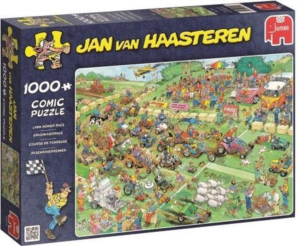 Jumbo Puzzel Jan Van Haasteren Grasmaaierrace 1000 Stukjes