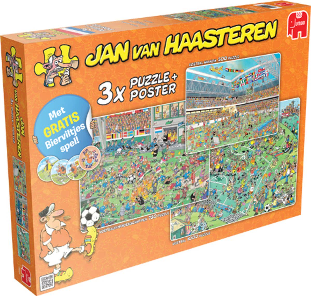 Puzzel Jan Van Haasteren 3 In 1 Voetbal