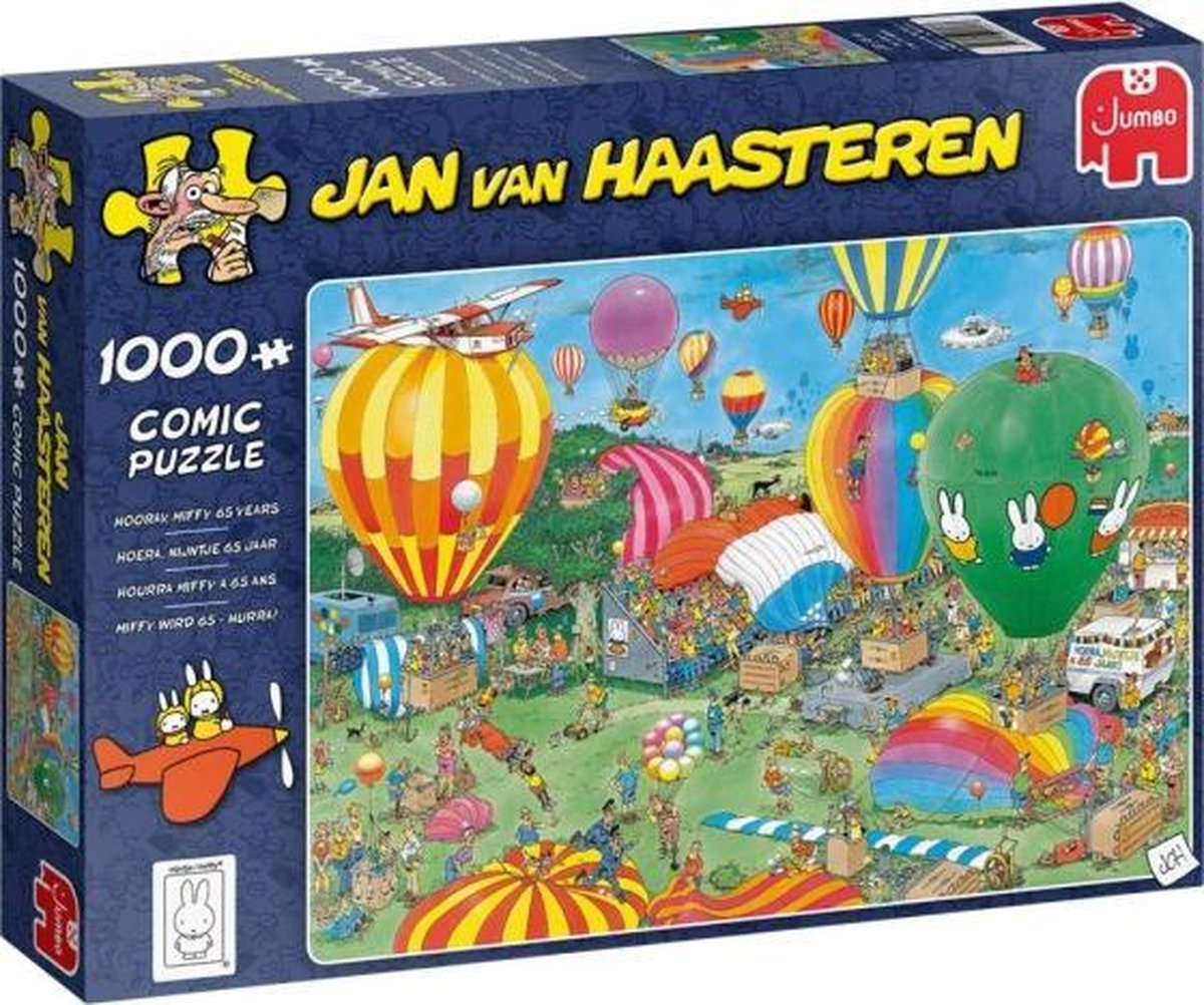 legpuzzel Jan van Haasteren Nijntje 65 jaar 1000 stukjes