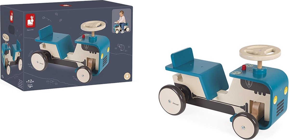   - Houten Tractor   - Droomspeelgoed Voor Elke Boer In De Dop! - Geschikt Vanaf 12 Maanden