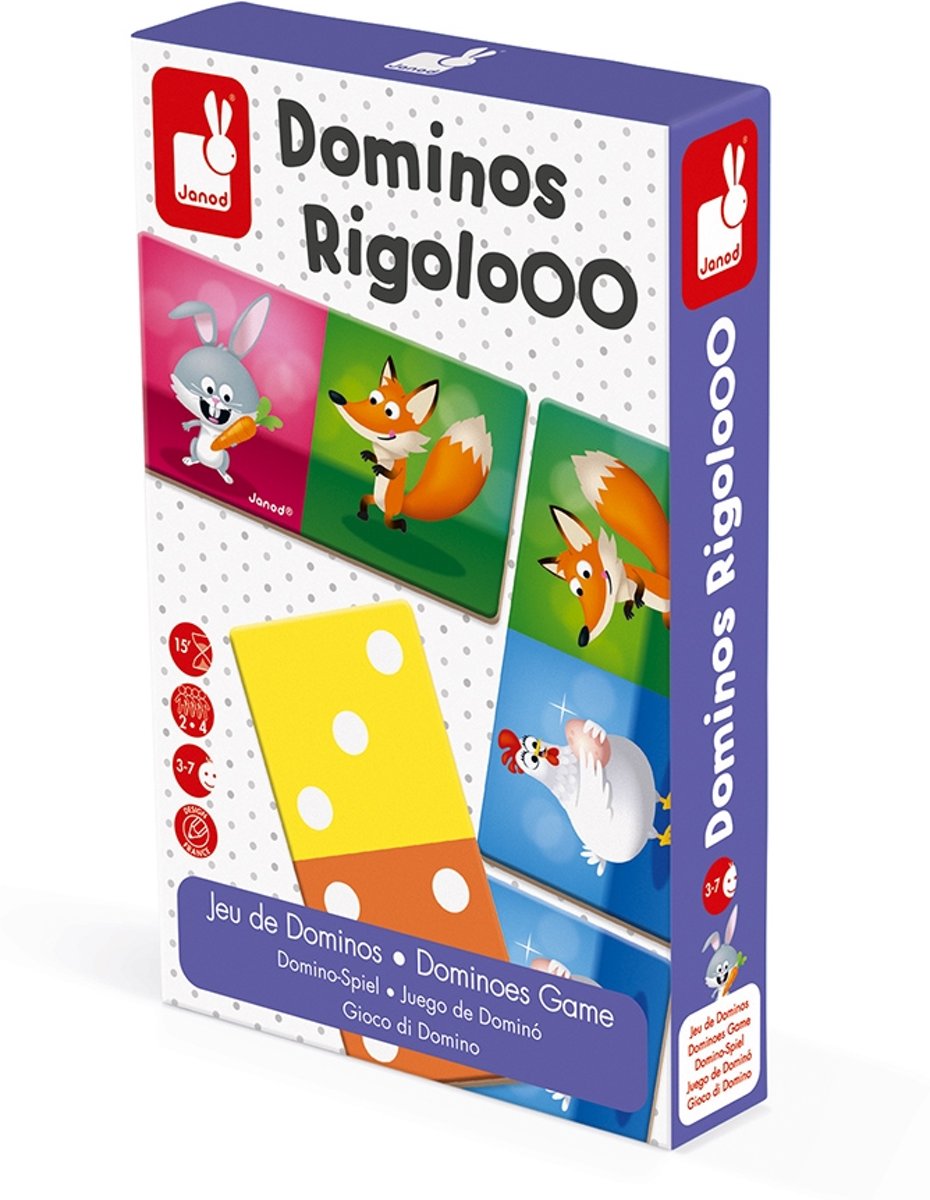 Janod Spel - Domino rigolooo