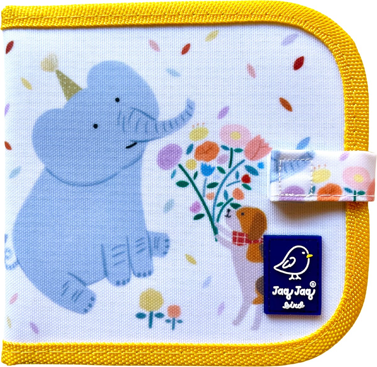 Jaq Jaq Bird: MINI DOODLE IT & GO OLIFANT 15x15cm, boekje met 8 paginas, 4x  Butterstix incl, uitwisbaar, in doosje 19x16,5x2,5cm