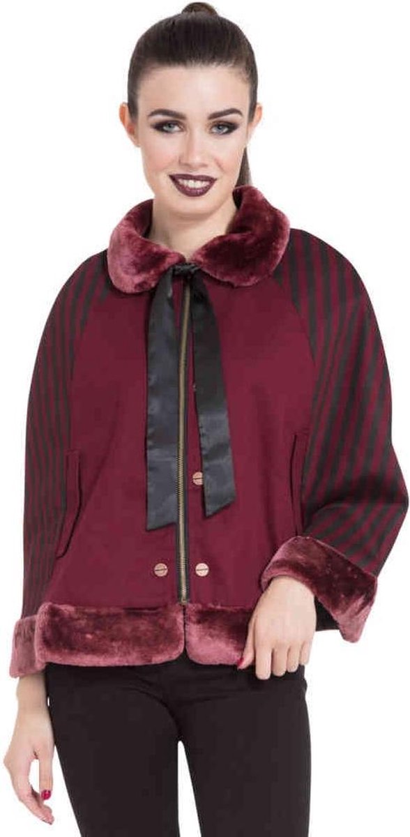 Jawbreaker Cape -L- Steampunk Bordeaux rood