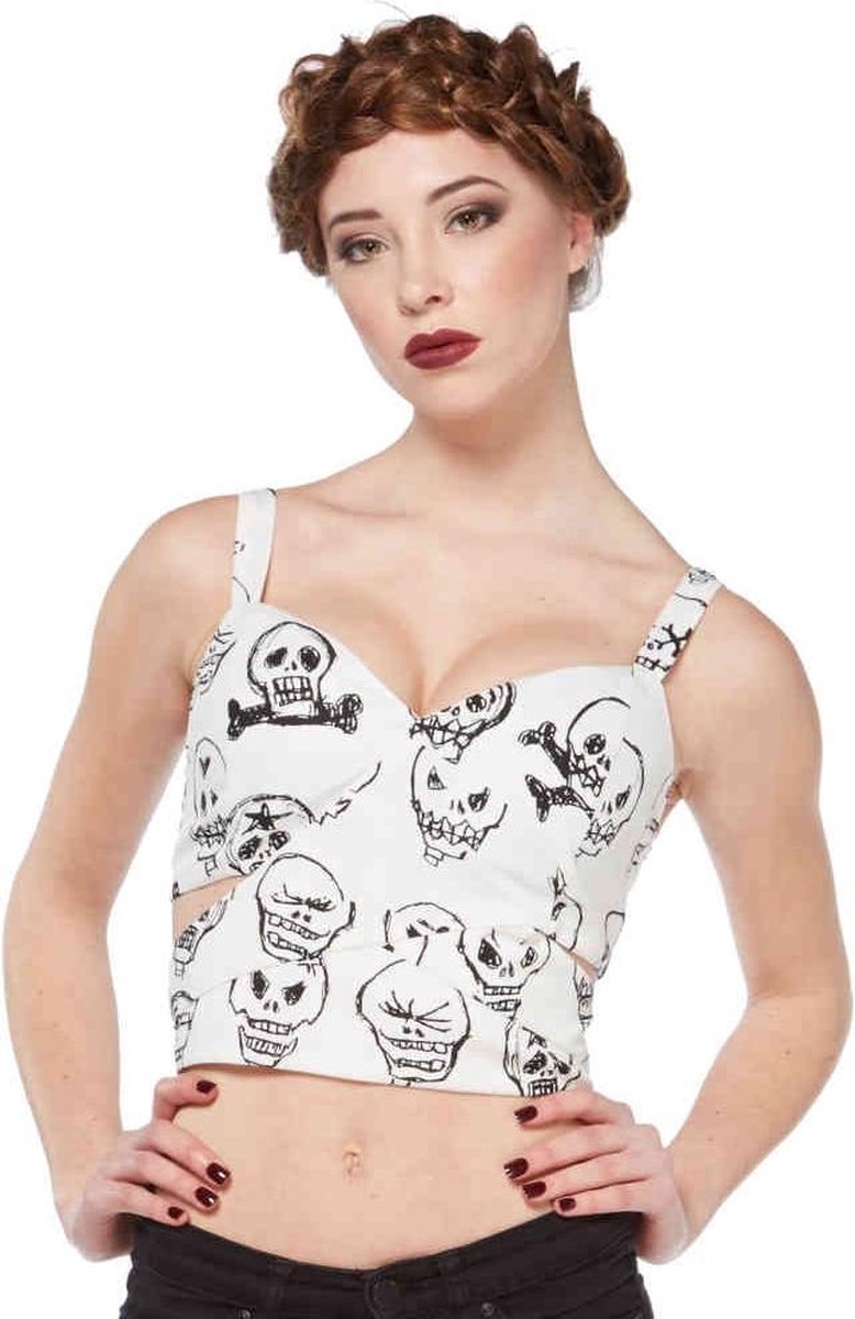 Jawbreaker Crop top -L- Sketchy Business Wit