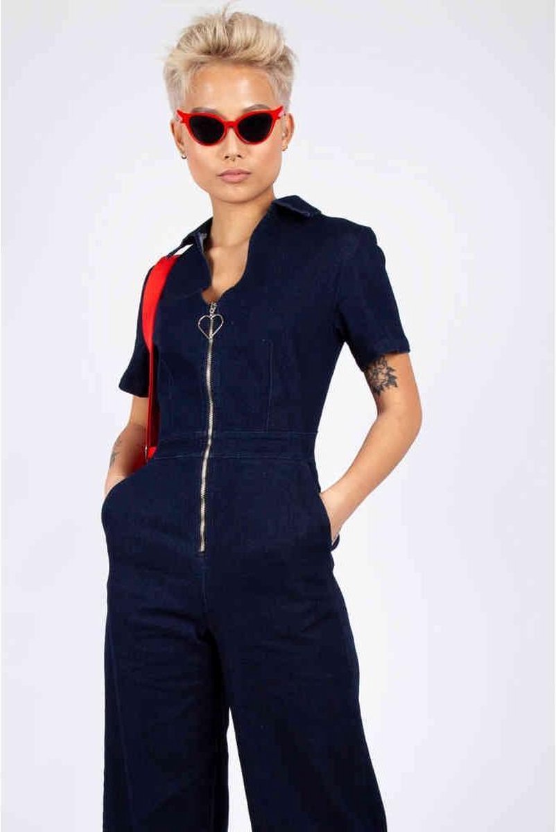 Jawbreaker Jumpsuit -L- No Heart Denim Blauw