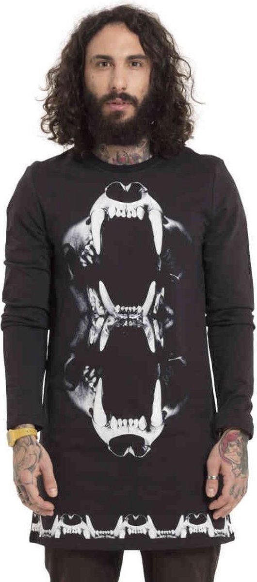 Jawbreaker Mouwloos shirt -L- Tiger Skull Photo X-Ray Zwart