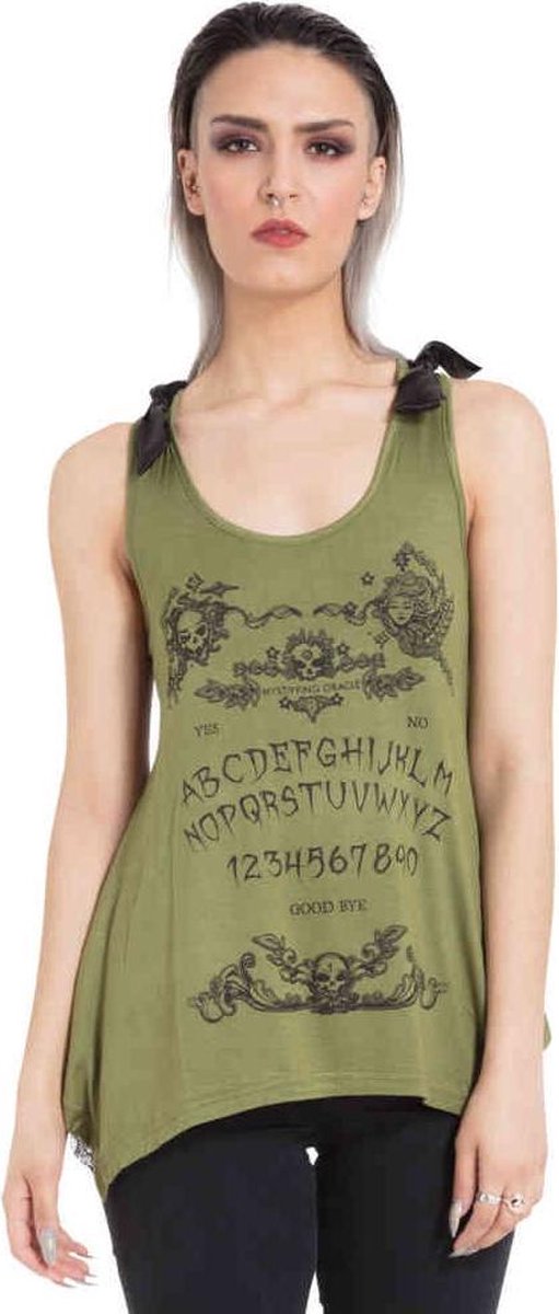 Jawbreaker Mouwloze top -L- Ouija Board Groen