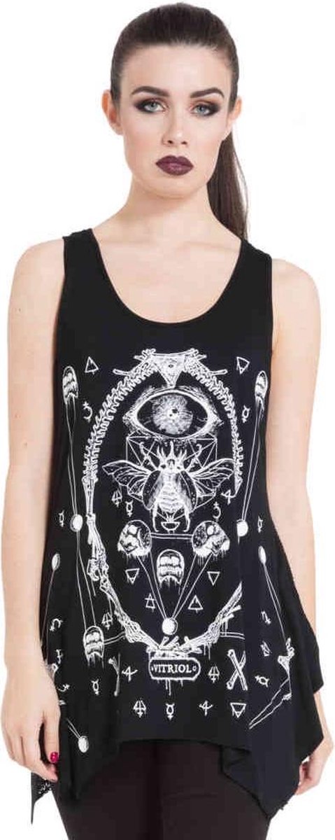 Jawbreaker Mouwloze top -L- Vitriol Skull Zwart