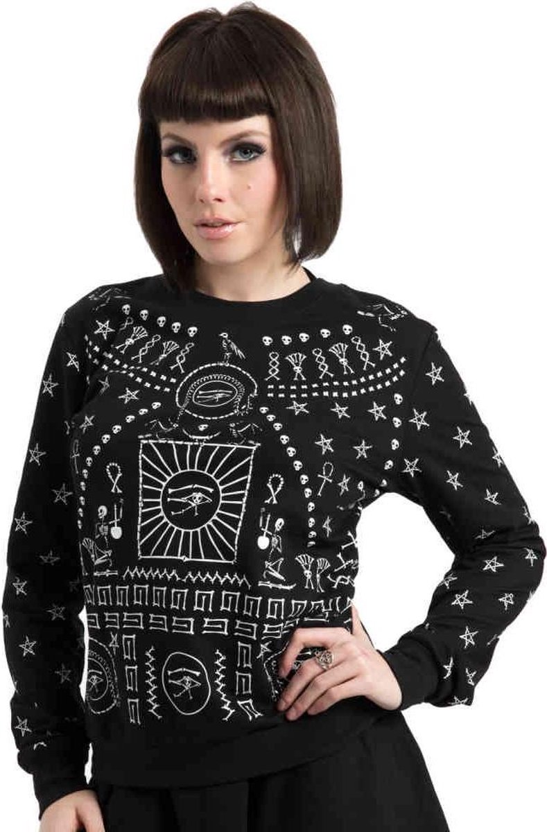 Jawbreaker Sweater/trui -L- Hieroglyph Zwart