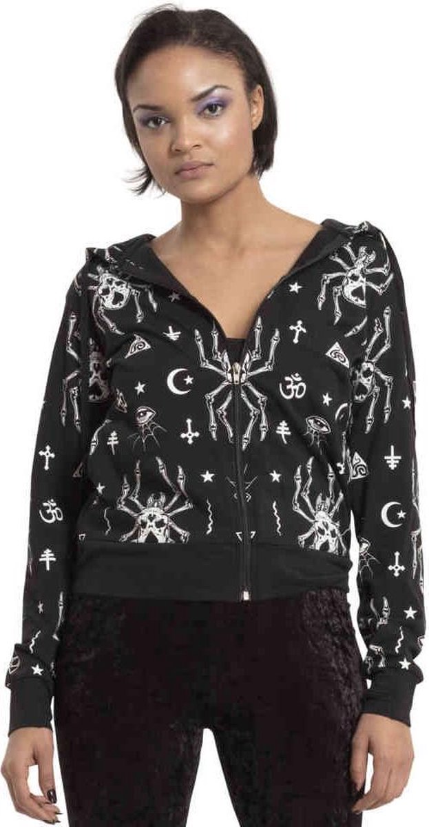 Jawbreaker Vest met capuchon -S- Spider Zwart