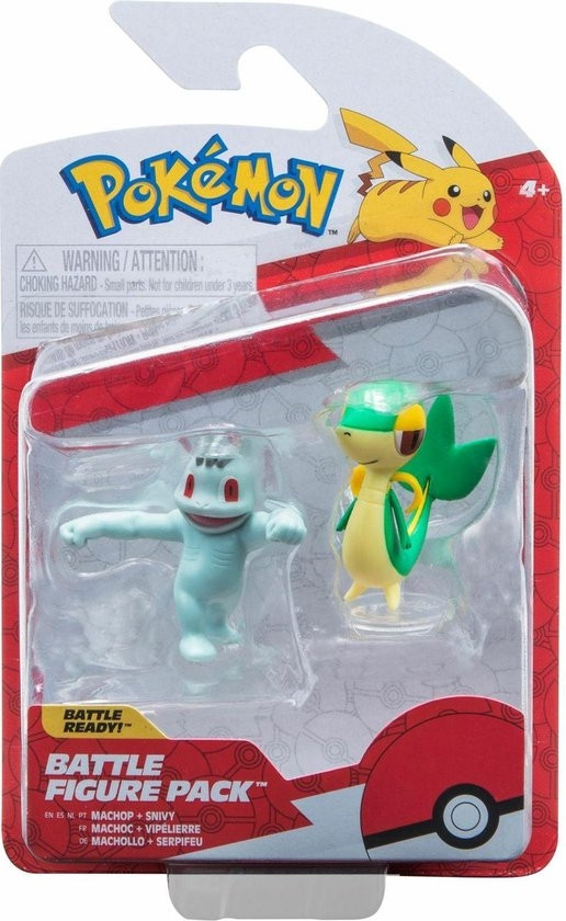 Pokemon Battle Figure Pack - Machop & Snivy