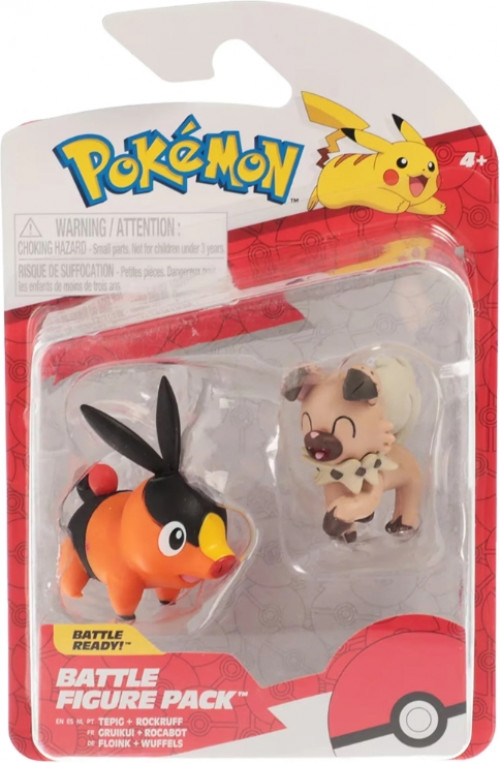 Pokemon Battle Figure Pack - Tepig & Rockruff