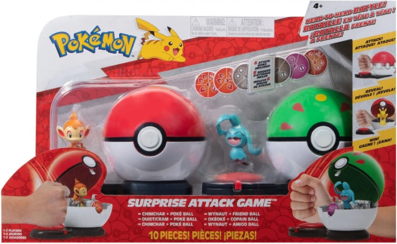 Pokemon Surprise Attack Game - Chimchar & Wynaut