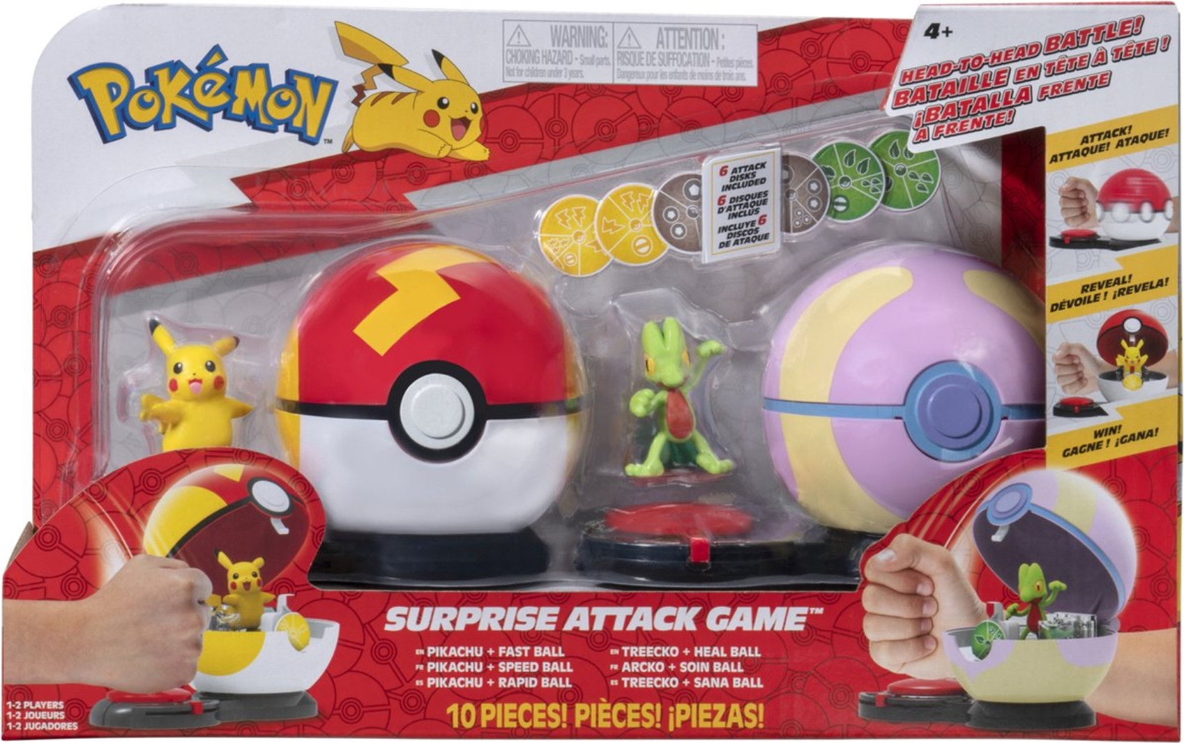 Pokemon Surprise Attack Game - Pikachu & Treecko