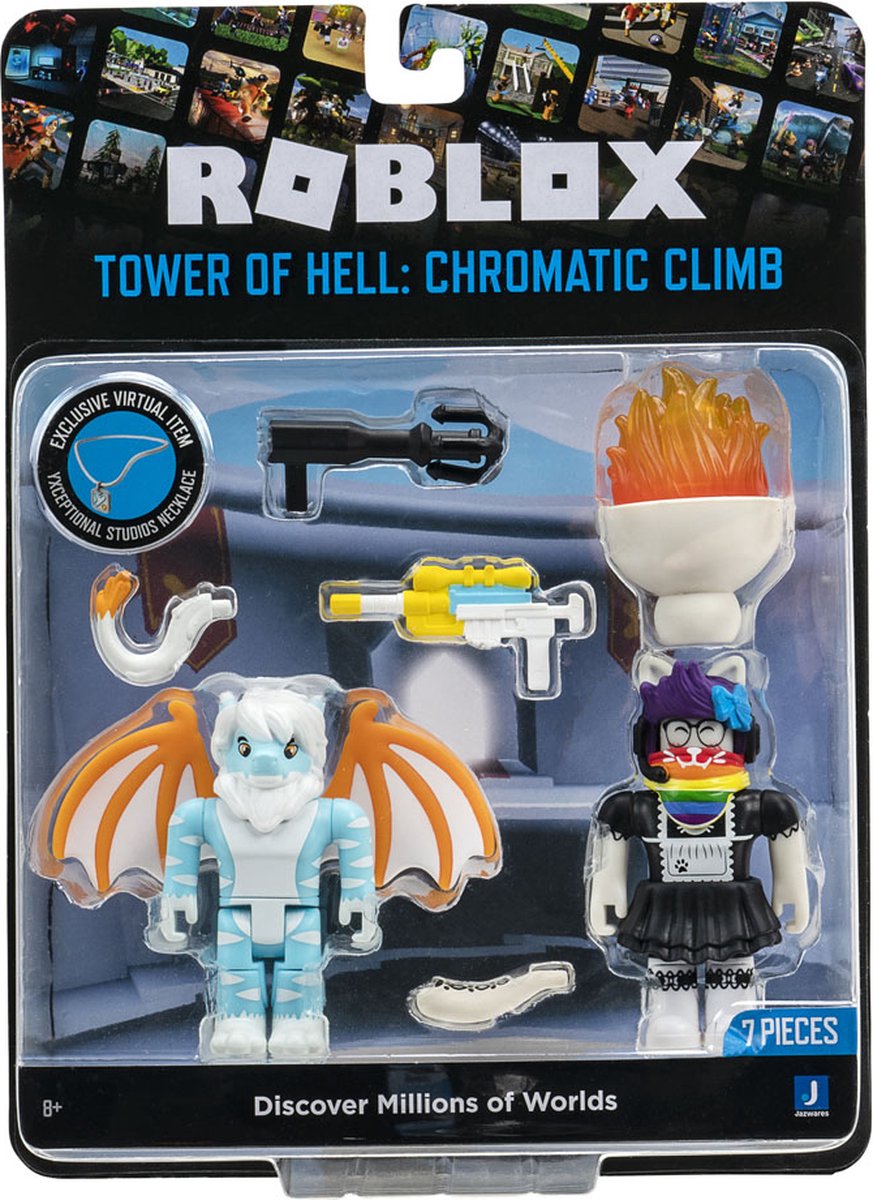 Roblox Action Figures Playset Tower Of Hell: Chromatic Climb