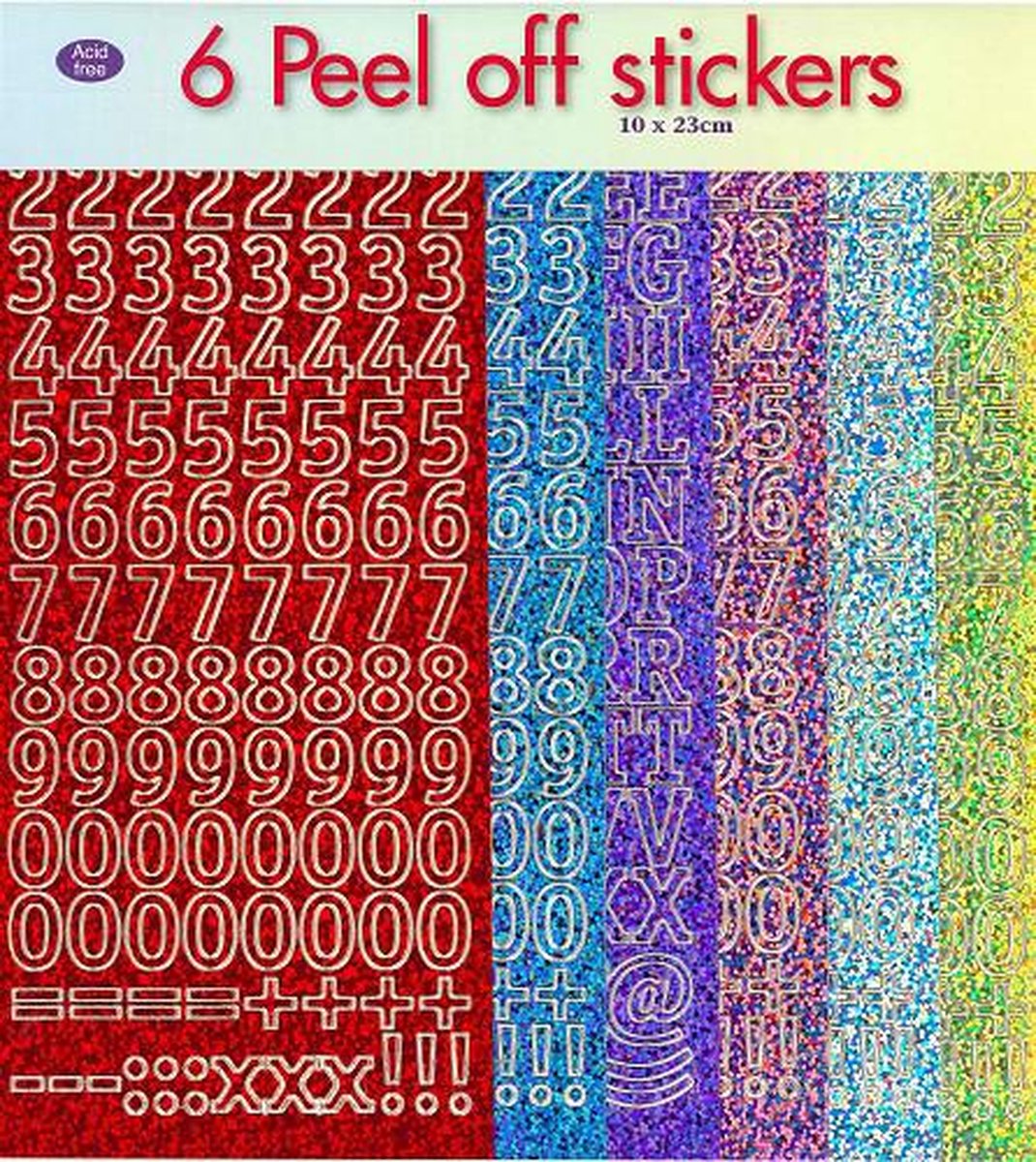 Peel-off stickers sets 123 Diamond