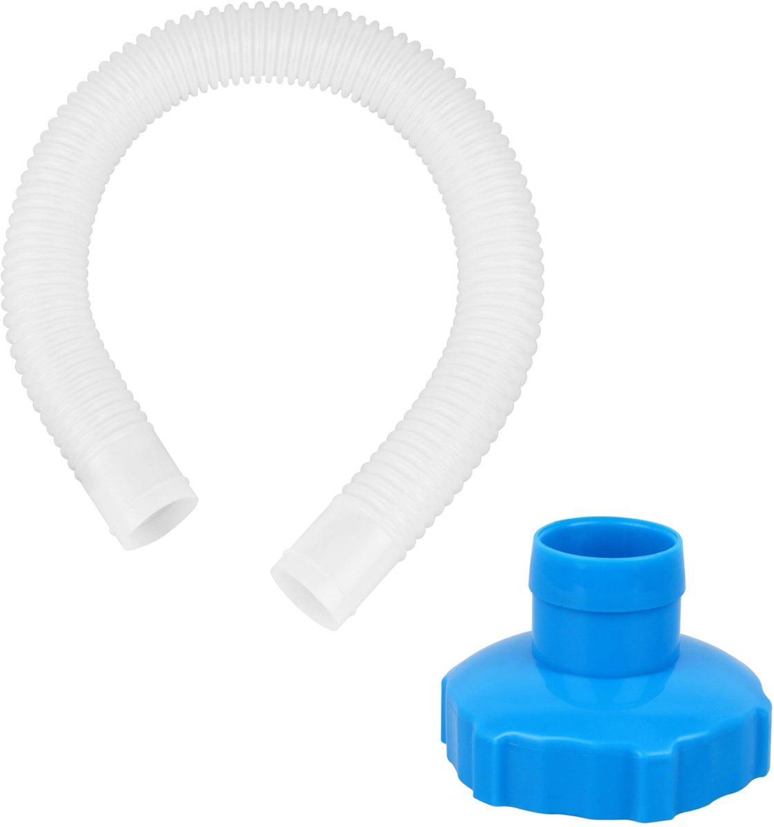JeiibrZui 1 Set Intex Skimmerslang voor Bovengronds Zwembad, Durable ABS & PVC Skimmer Hose Replacement met 1.5 Inch Gewrocht Connector