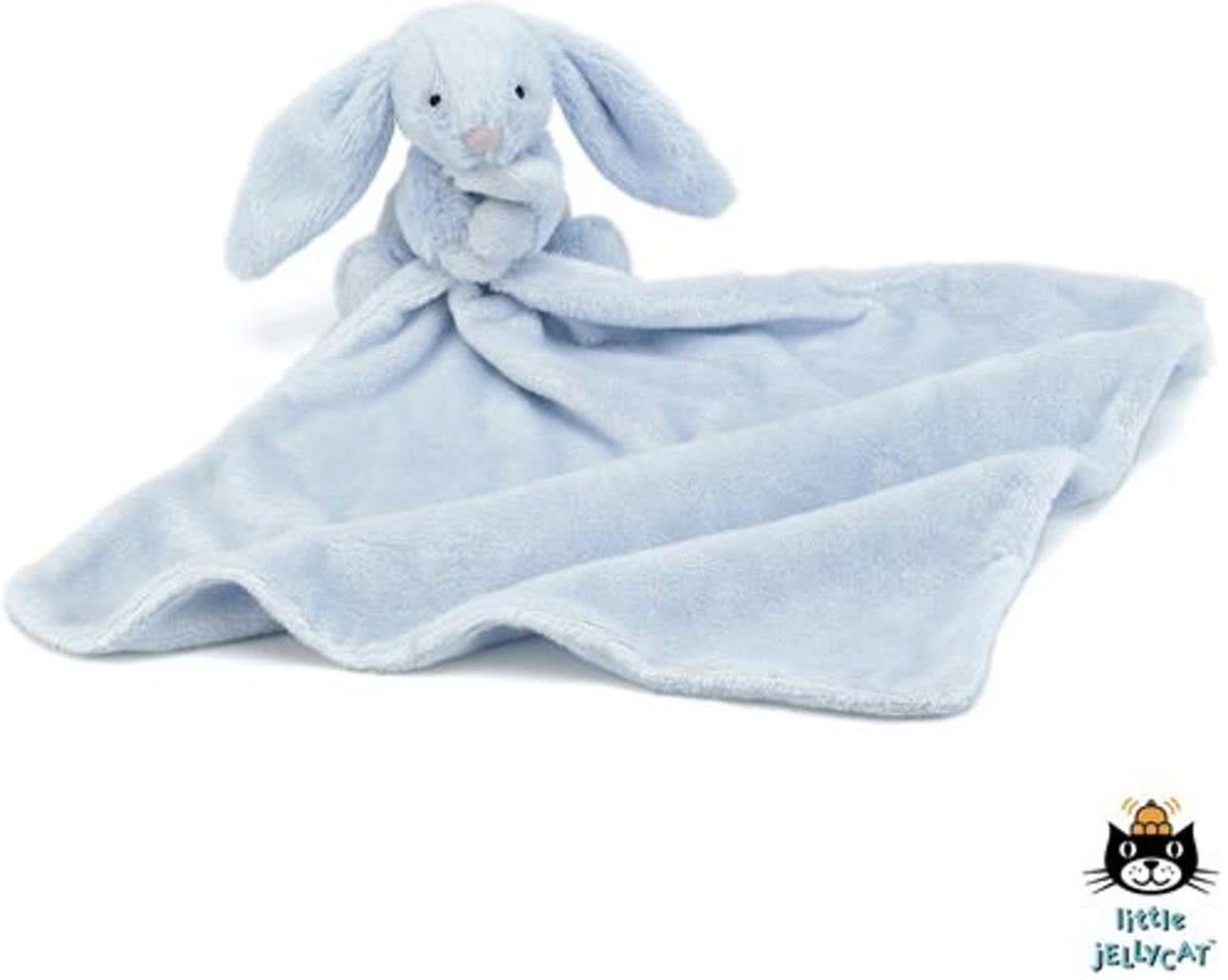 Jellycat Bashful Blue Bunny Soother - Knuffeldoekje