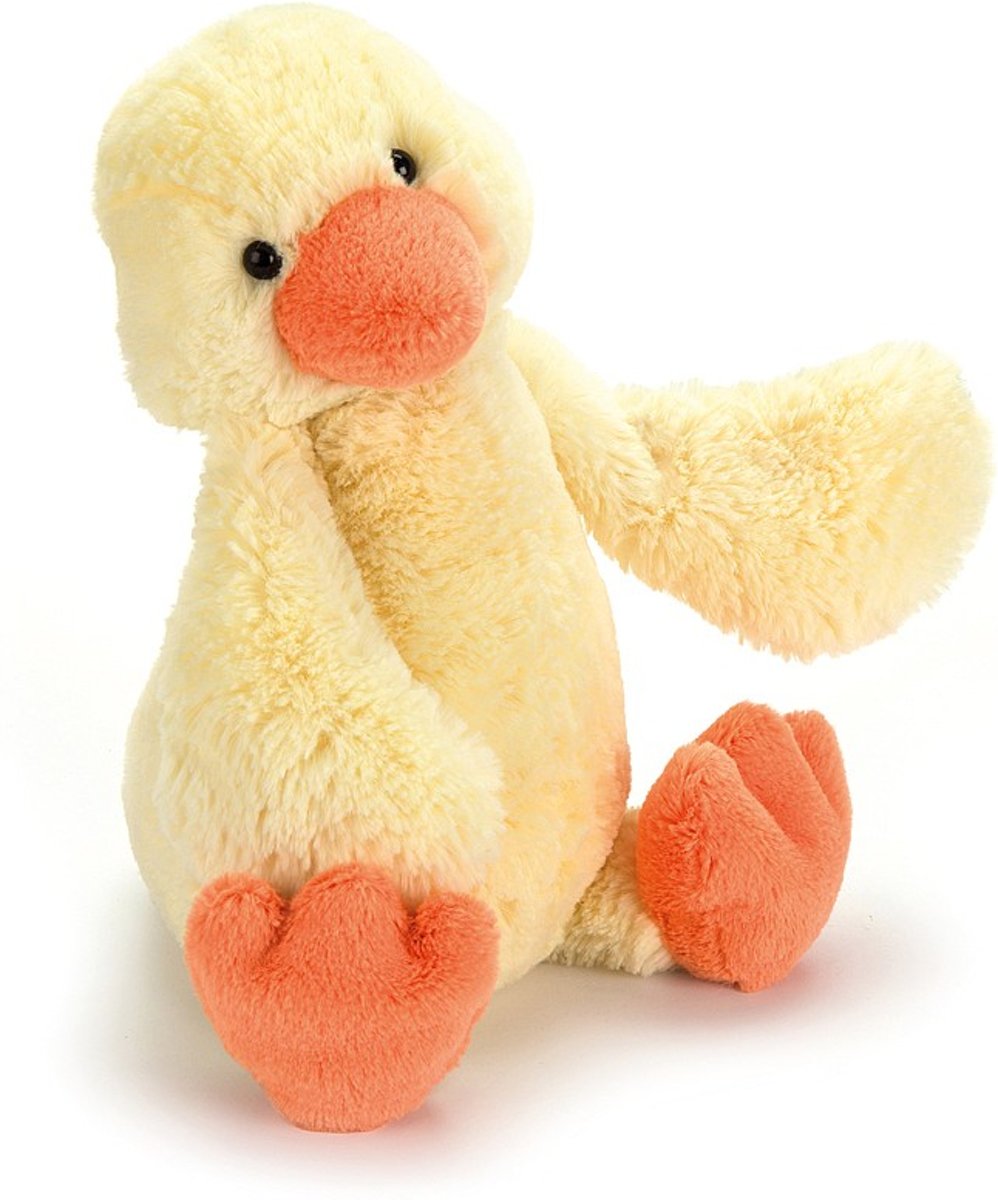 Jellycat knuffeleend Bashful duckling 18 cm.