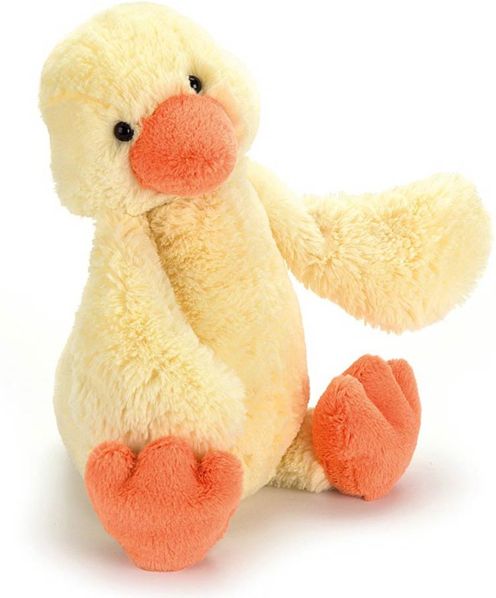 Jellycat knuffeleend Bashful duckling 31 cm.