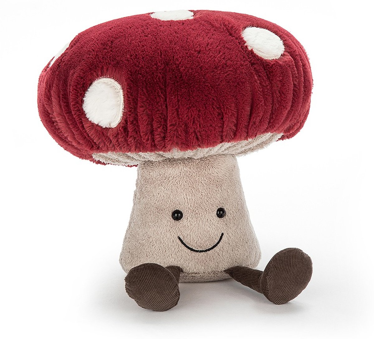 jellycat amuseables knuffelpaddenstoel - 28 cm