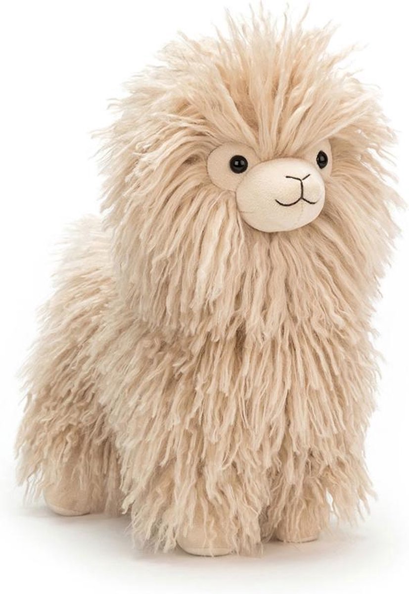 jellycat knuffel-lama luscious llama - 27 cm