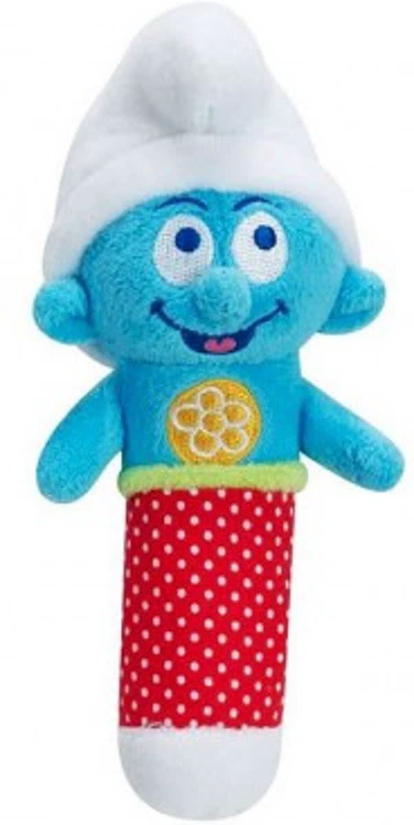 SMURFEN PLUCHE 16CM KNIJPFIGUUR MET PIEP