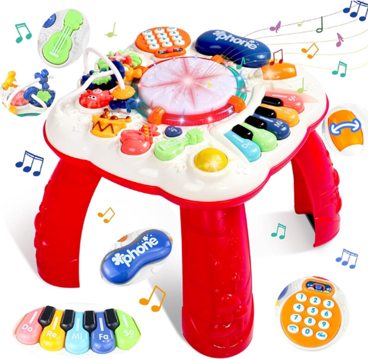  ® Speeltafel - Activiteiten Tafel - Speeltafel Voor Kinderen - Cadeau Kind - Activiteitentafel - Speeltafel Baby - Activity Tafel Baby - Montessori Speelgoed - Educatief Speelgoed