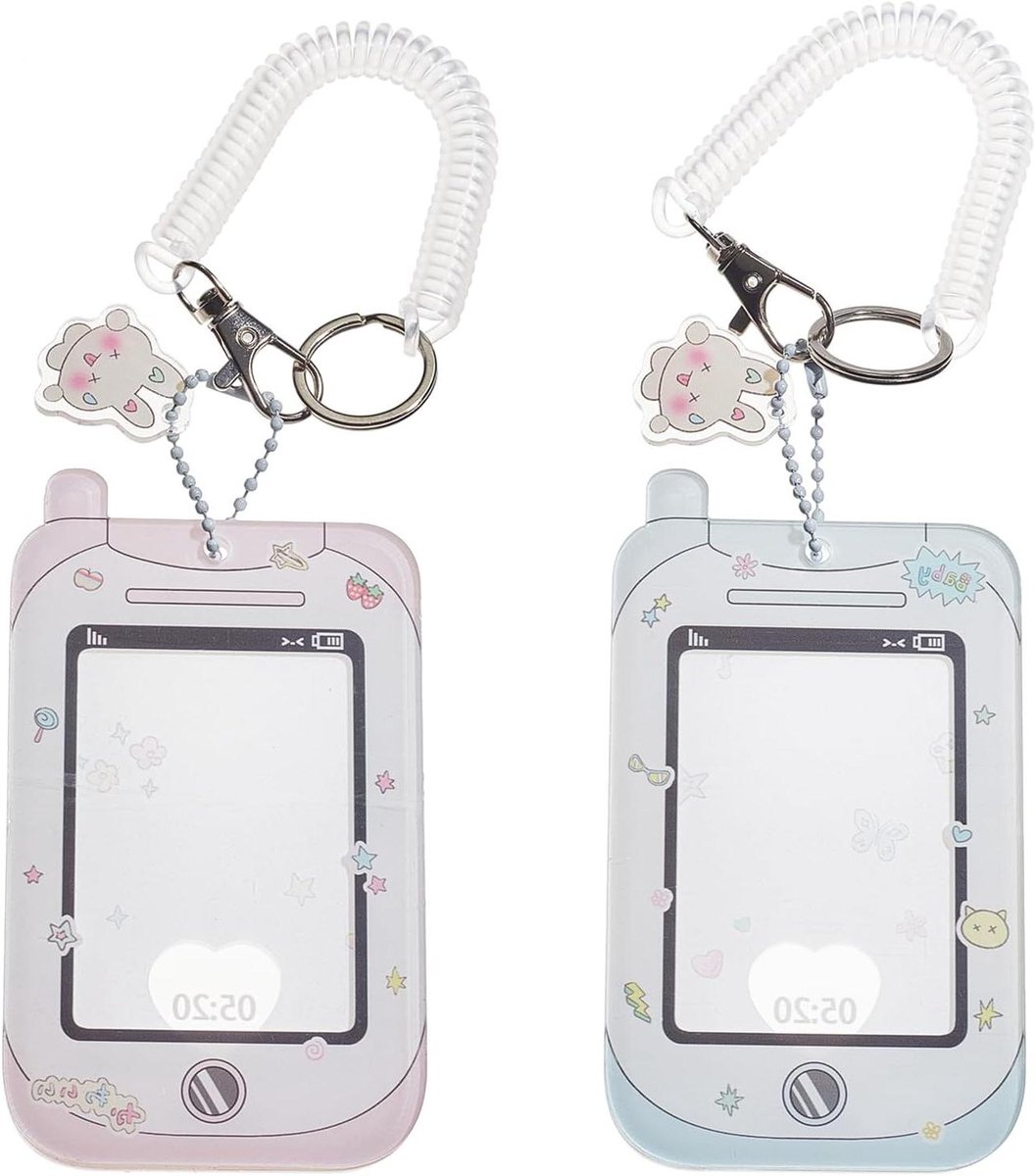 JHubers Goods - Cartoon Kaarthouders Spiraal Polscoil voor Star Kaarten - Set van 2 - 6.8 X 11CM