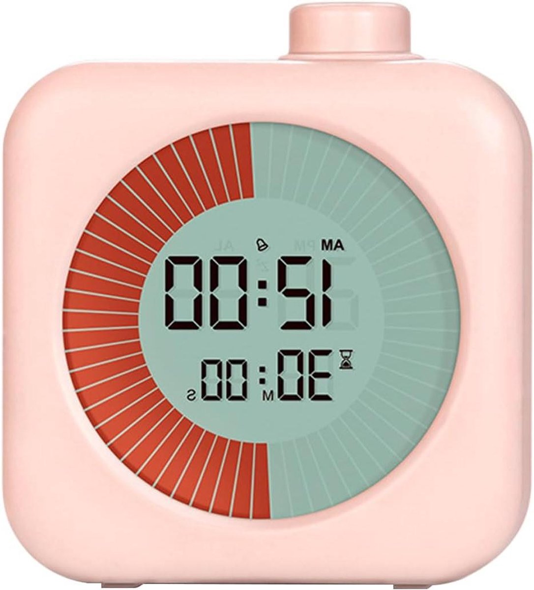 JHubers Goods - Digitale visuele timerklok met LCD-scherm, 60 minuten, 3-in-1 voor keuken, kookschool en kantoor